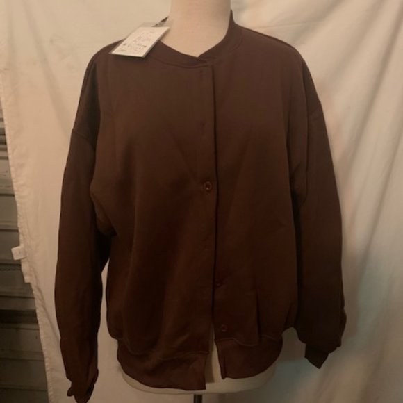 Moon City Drop Shoulder Cardigan Coffee 